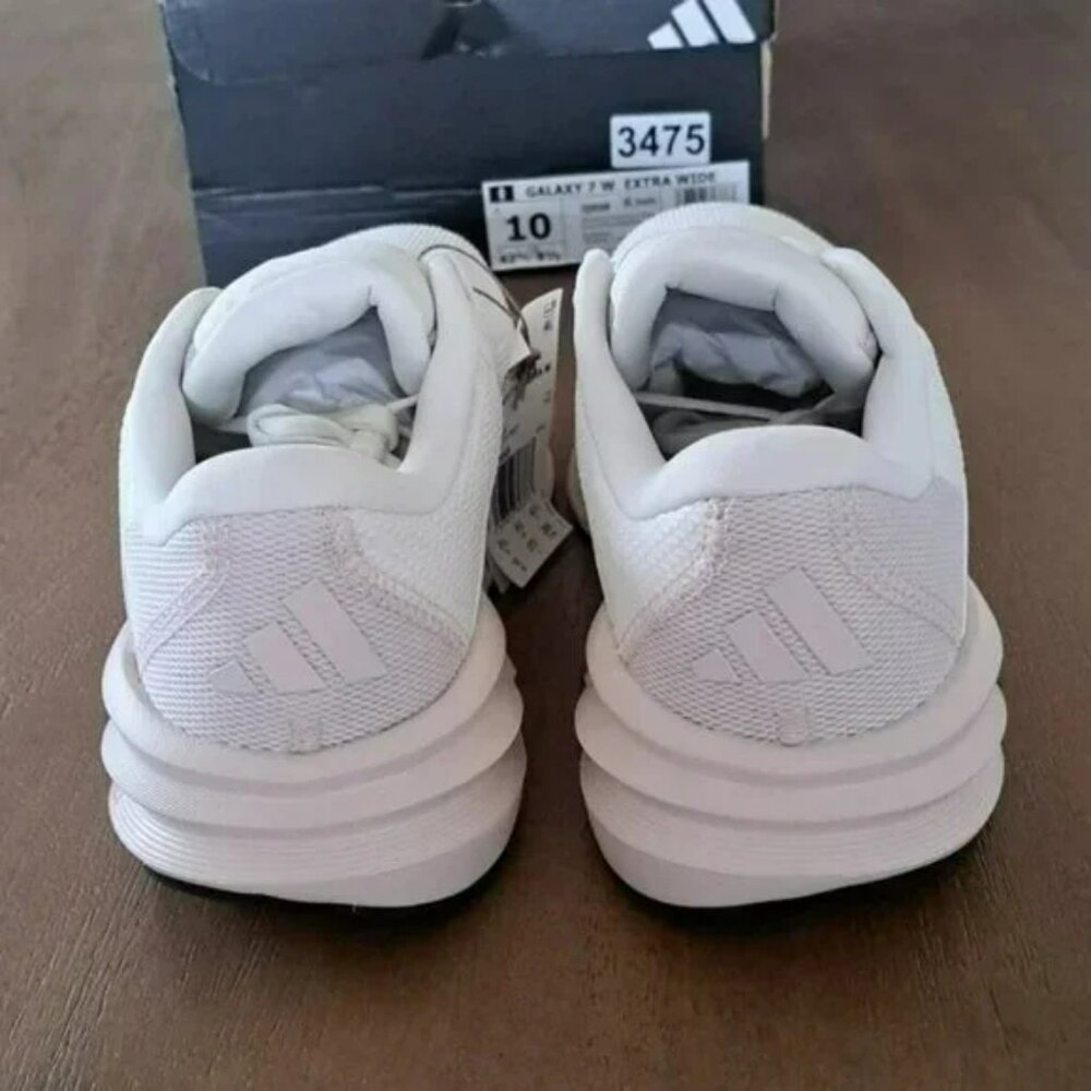 Adidas Galaxy 7 Running Shoe - Color: White/Putty Mauve - Size: Women 10 Wide - Picture 3 of 11